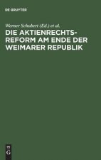 Aktienrechtsreform am Ende der Weimarer Republik