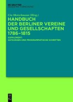 Handbuch der Berliner Vereine und Gesellschaften 1786?1815