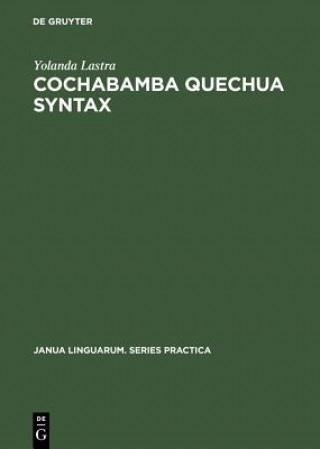 Cochabamba Quechua Syntax