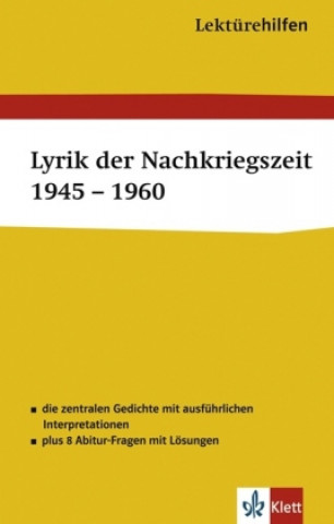 Lektürehilfen Lyrik der Nachkriegszeit 1945 - 1960