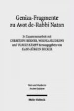 Geniza-Fragmente zu Avot de-Rabbi Natan