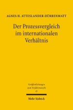 Der Prozessvergleich im internationalen Verhaltnis