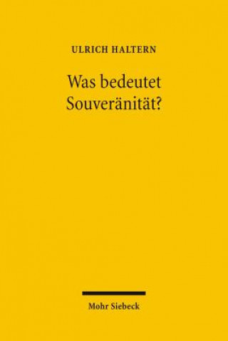 Was bedeutet Souveranitat?