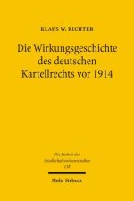 Die Wirkungsgeschichte des Deutschen Kartellrechts vor 1914
