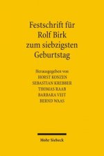Festschrift fur Rolf Birk zum siebzigsten Geburtstag