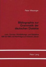 Bibliographie zur Grammatik der deutschen Dialekte