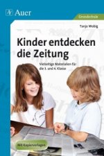 Kinder entdecken die Zeitung