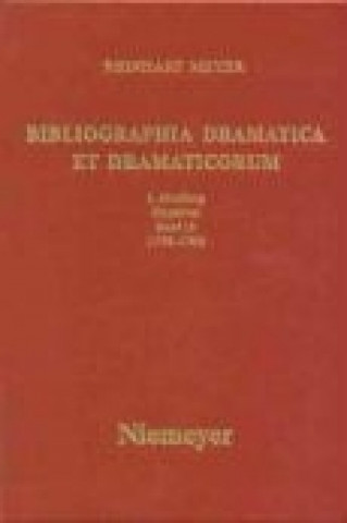 Bibliographia Dramatica et Dramaticorum. Einzeltitel (1758 - 1760)