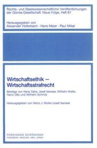 Wirtschaftsethik - Wirtschaftsstrafrecht
