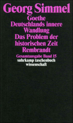Goethe (1913). Deutschlands innere Wandlung (1914). Das Problem der historischen Zeit (1916). Rembrandt (1916)