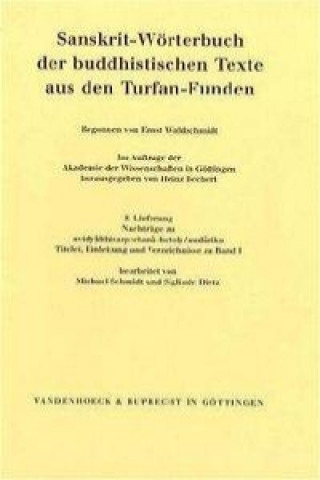 Nachträge zu avidyabhisamcetana-hetoh /audarika. Titelei, Einleitung, Verzeichnisse zu Band I