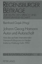 Johann Georg Hamann- Autor und Autorschaft