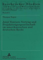 Joint Venture-Vertrag und Projekttraegergesellschaft im amerikanischen und deutschen Recht