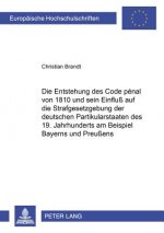 Entstehung Des Code Penal Von 1810 Und Sein Einfluss Auf Die Strafgesetzgebung Der Deutschen Partikularstaaten Des 19. Jahrhunderts Am Beispiel Bayern