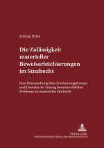 Die Zulaessigkeit materieller Beweiserleichterungen im Strafrecht