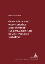 Geiselnahme Und Erpresserischer Menschenraub ( 239a, 239b Stgb) Im Zwei-Personen-Verhaeltnis