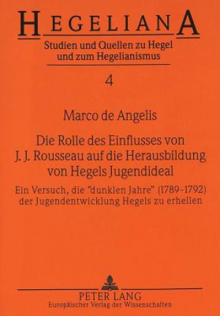 Die Rolle des Einflusses von J.J. Rousseau auf die Herausbildung von Hegels Jugendideal