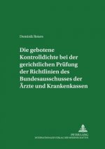 Gebotene Kontrolldichte Bei Der Gerichtlichen Pruefung Der Richtlinien Des Bundesausschusses Der Aerzte Und Krankenkassen