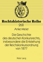 Geschichte Des Deutschen Konkursrechts, Insbesondere Die Entstehung Der Reichskonkursordnung Von 1877