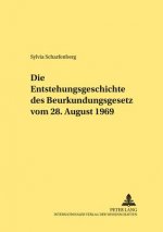 Entstehungsgeschichte Des Beurkundungsgesetzes Vom 28. August 1969