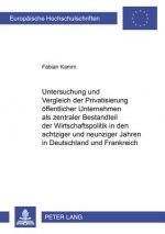 Untersuchung Und Vergleich Der Privatisierung Oeffentlicher Unternehmen ALS Zentraler Bestandteil Der Wirtschaftspolitik in Den Achtziger Und Neunzige
