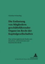 Entlastung Von Mitgliedern Geschaeftsfuehrender Organe Im Recht Der Kapitalgesellschaften