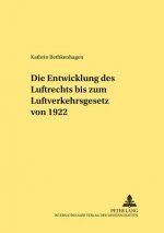 Entwicklung Des Luftrechts Bis Zum Luftverkehrsgesetz Von 1922