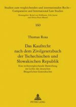 Kaufrecht Nach Dem Zivilgesetzbuch Der Tschechischen Und Slowakischen Republik
