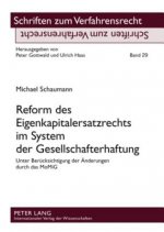 Reform Des Eigenkapitalersatzrechts Im System Der Gesellschafterhaftung