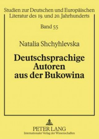 Deutschsprachige Autoren Aus Der Bukowina