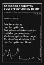 Bedeutung Der Europaeischen Menschenrechtskonvention Und Der Gemeinsamen Verfassungsueberlieferungen Fuer Den Grundrechtsschutz Der Europaeischen Unio