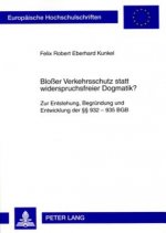 Blosser Verkehrsschutz Statt Widerspruchsfreier Dogmatik?
