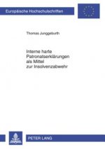 Interne Harte Patronatserklaerungen ALS Mittel Zur Insolvenzabwehr