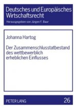 Zusammenschlusstatbestand Des Wettbewerblich Erheblichen Einflusses