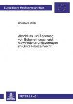 Abschluss Und Aenderung Von Beherrschungs- Und Gewinnabfuehrungsvertraegen Im Gmbh-Konzernrecht