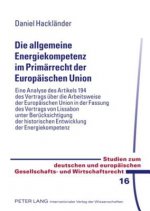 Allgemeine Energiekompetenz Im Primaerrecht Der Europaeischen Union
