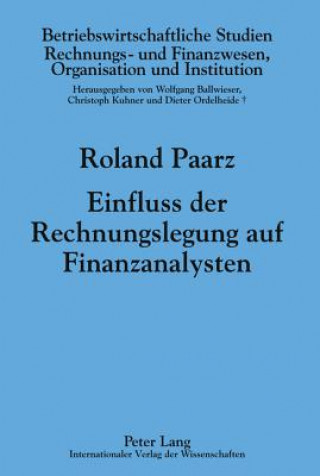 Einfluss Der Rechnungslegung Auf Finanzanalysten