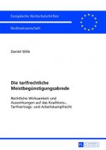 Die tarifrechtliche Meistbeguenstigungsabrede