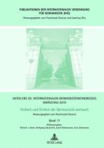Akten des XII. Internationalen Germanistenkongresses Warschau 2010- Vielheit und Einheit der Germanistik weltweit; Diachronische, diatopische und typo