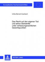 Recht Auf Den Eigenen Tod Und Aktive Sterbehilfe Unter Verfassungsrechtlichen Gesichtspunkten