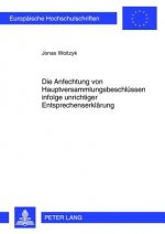 Anfechtung Von Hauptversammlungsbeschluessen Infolge Unrichtiger Entsprechenserklaerung