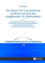 Der Â«TesoroÂ» (1611) als Schluessel zu Norm und Usus des ausgehenden 16. Jahrhunderts