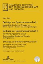 Beiträge zur Sprechwissenschaft I-III, m. Buch, m. Buch, m. Buch