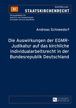 Auswirkungen Der Egmr-Judikatur Auf Das Kirchliche Individualarbeitsrecht in Der Bundesrepublik Deutschland