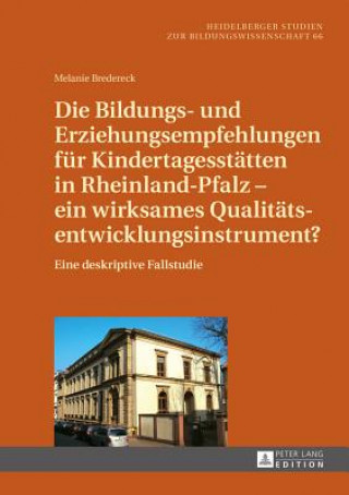 Die Bildungs- Und Erziehungsempfehlungen Fuer Kindertagesstaetten in Rheinland-Pfalz - Ein Wirksames Qualitaetsentwicklungsinstrument?