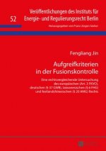 Aufgreifkriterien in Der Fusionskontrolle