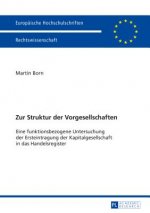 Zur Struktur Der Vorgesellschaften