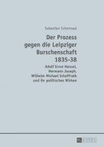 Prozess gegen die Leipziger Burschenschaft 1835-38; Adolf Ernst Hensel, Hermann Joseph, Wilhelm Michael Schaffrath und ihr politisches Wirken