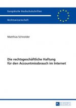 Die Rechtsgeschaeftliche Haftung Fuer Den Accountmissbrauch Im Internet