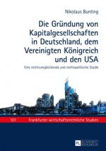 Grundung Von Kapitalgesellschaften in Deutschland, Dem Vereinigten Koenigreich Und Den USA